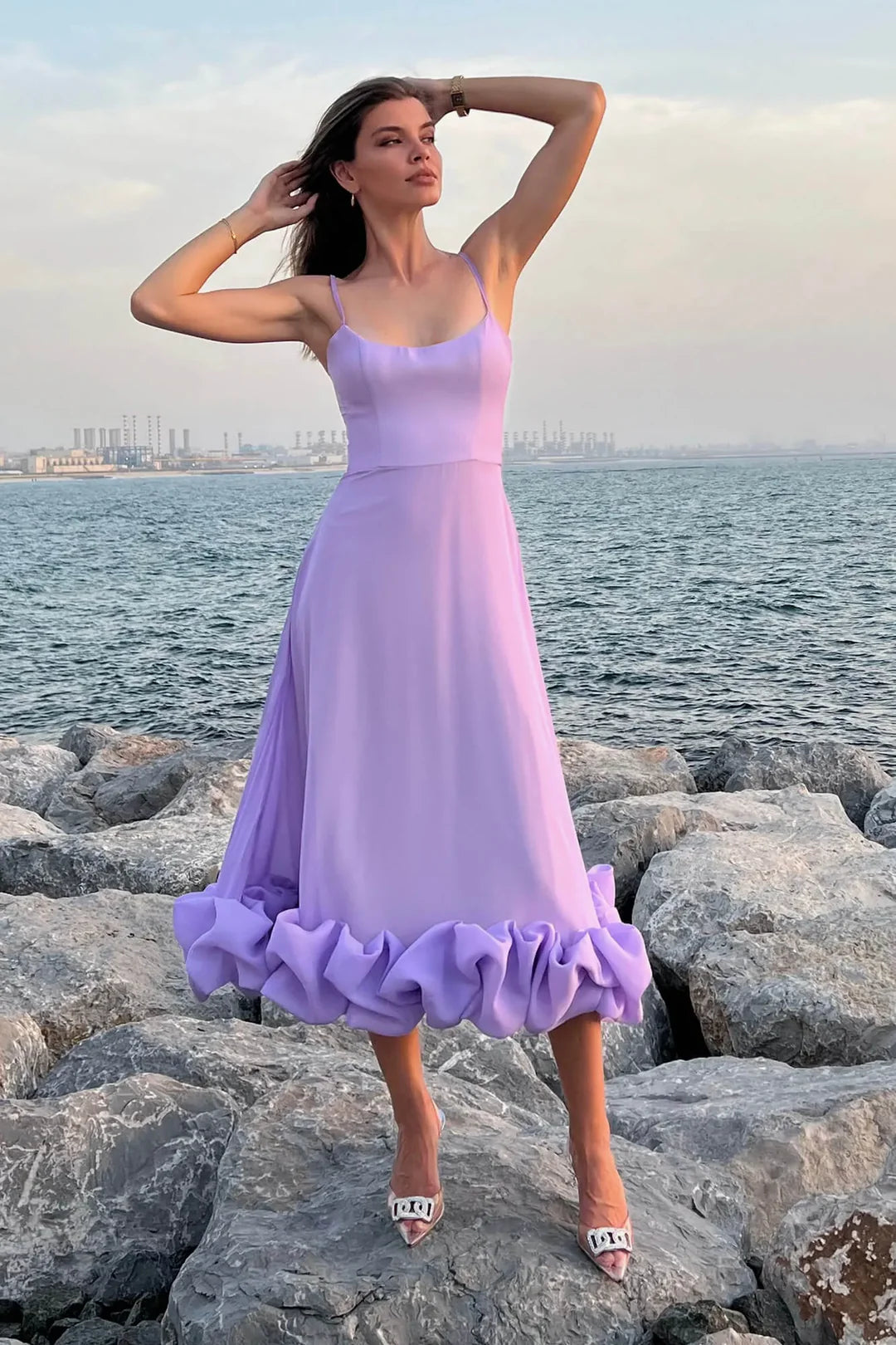 GLESCHO™ - RUFFLE DRESS